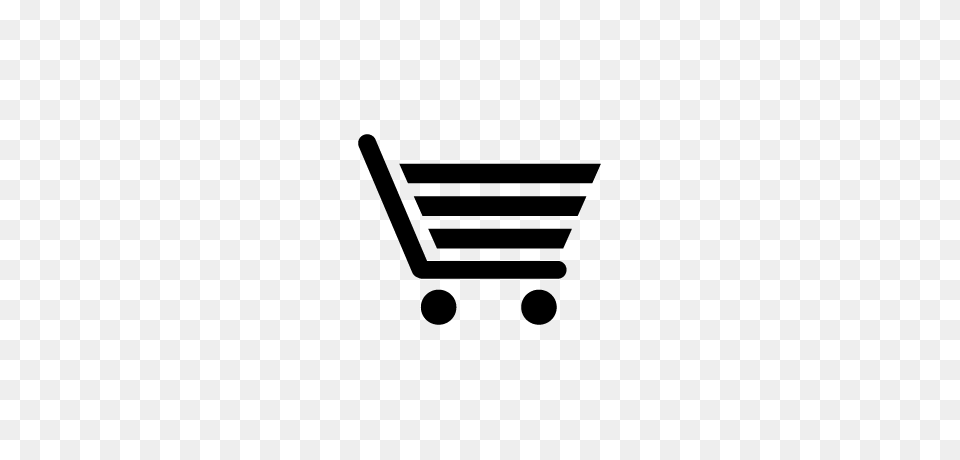 Shopping Cart Drawing Icon, Gray Free Png