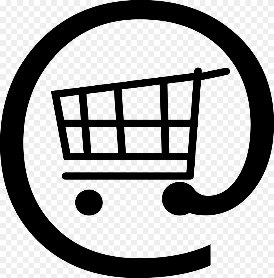 Shopping Cart Icon 2 Clip Arts Online Shopping Logo, Gray Free Png Download