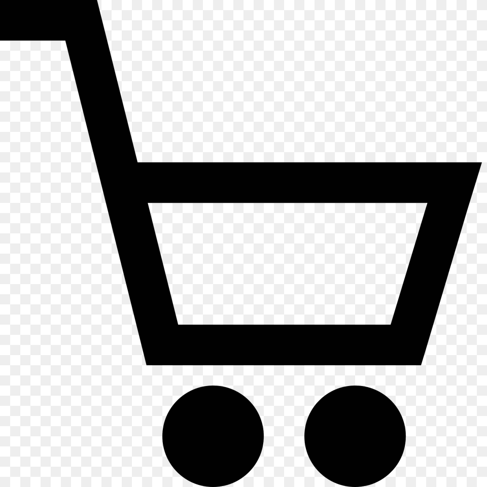 Shopping Cart Icon, Gray Free Png Download