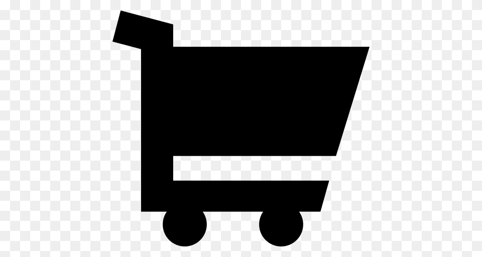 Shopping Cart Icon, Gray Png Image