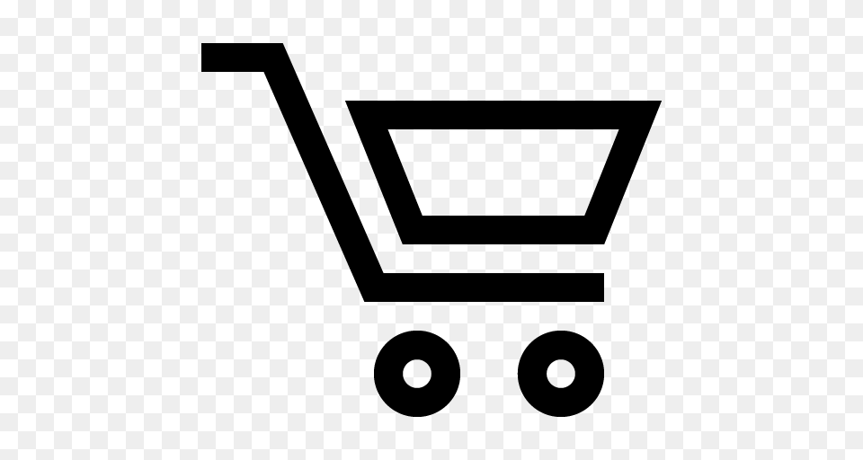 Shopping Cart Icon, Gray Free Png Download