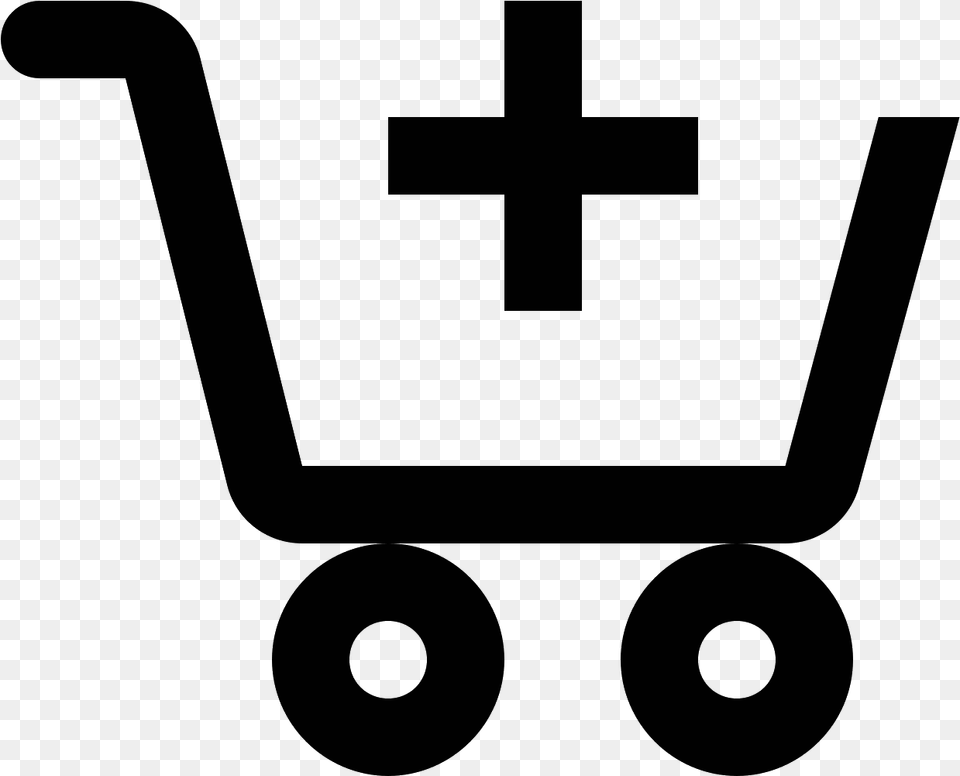 Shopping Cart Icon Background Carrello, Gray Free Png Download