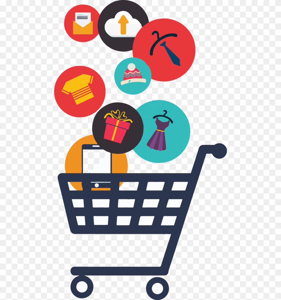 Shopping Cart Icon Blue, Shopping Cart, Person Png