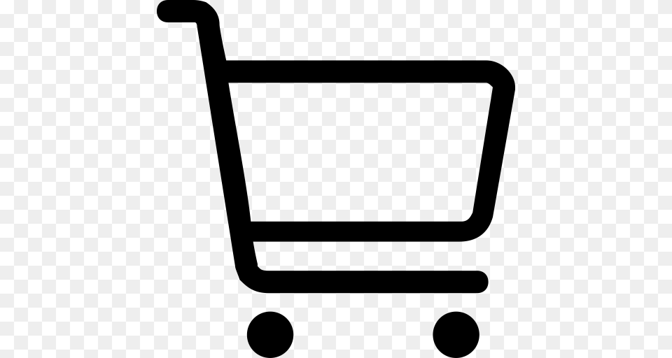 Shopping Cart Icon With And Vector Format For Unlimited, Gray Free Png