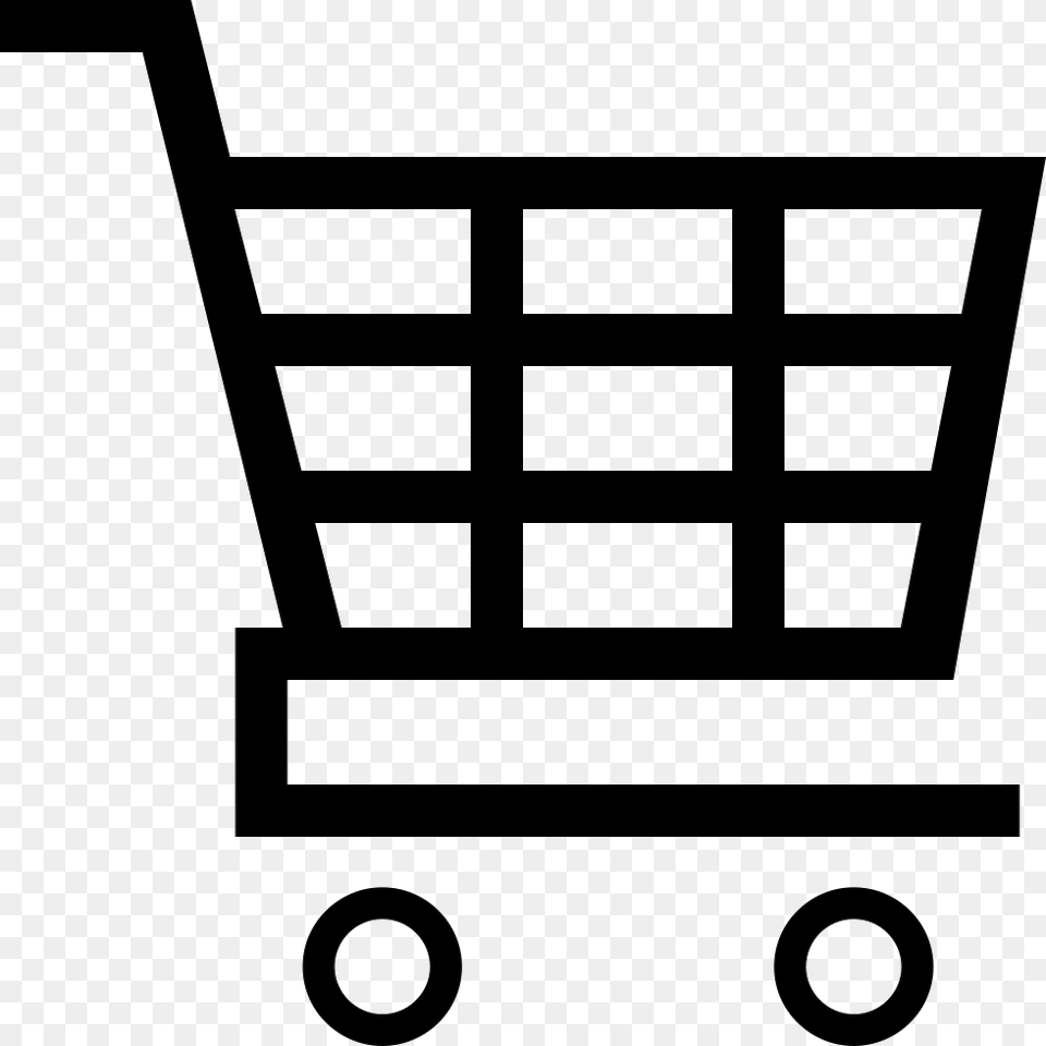 Shopping Cart Pushing A Shopping Cart Illustration, Shopping Cart, Stencil Free Transparent Png