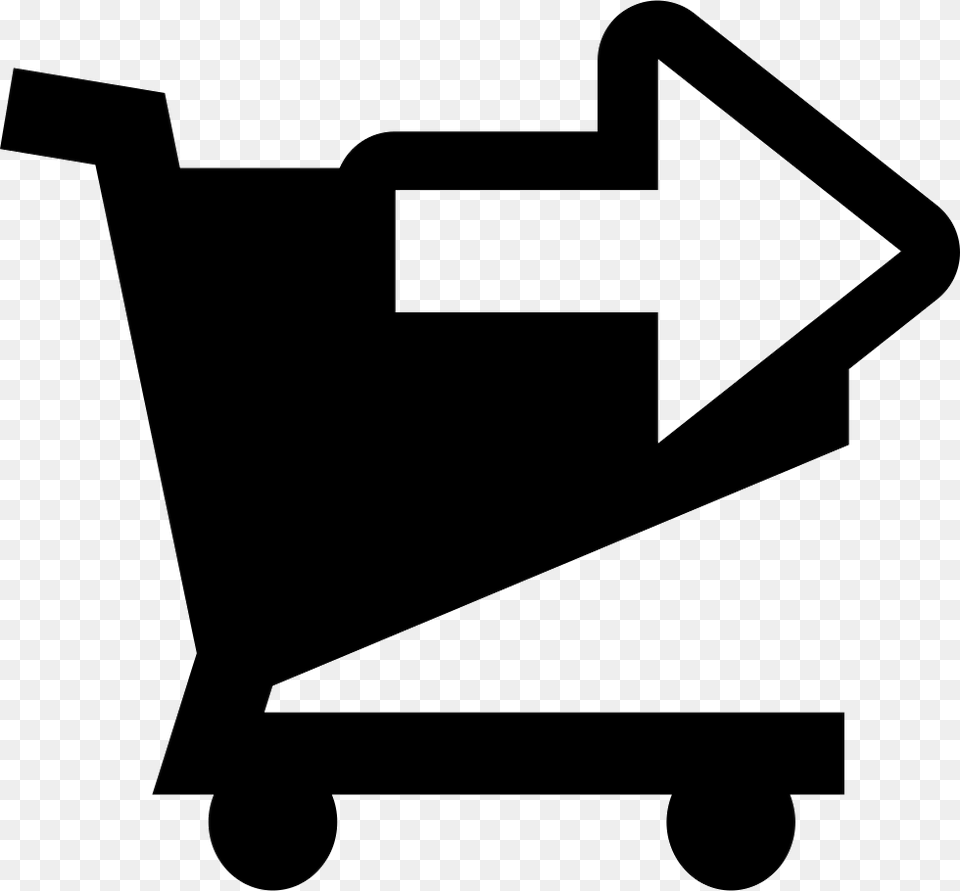 Shopping Cart Right Arrow Button Comments Simbolo Carrito De Compra, Shopping Cart, Device, Grass, Lawn Free Png Download