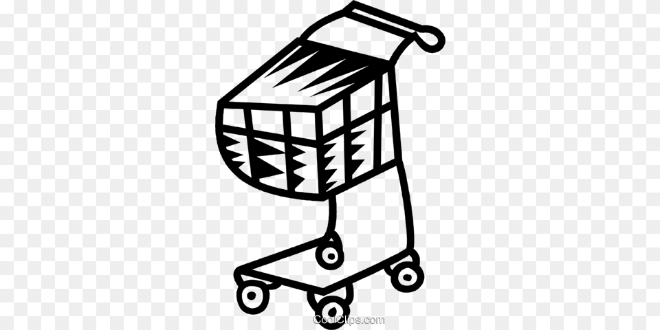 Shopping Cart Royalty Free Vector Clip Art Illustration, Device, Grass, Lawn, Lawn Mower Png
