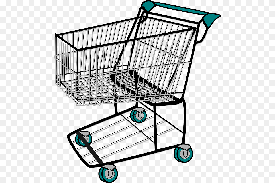 Shopping Cart Vector Graphic Pixabay Clipart Shopping Cart, Shopping Cart, Crib, Furniture, Infant Bed Free Transparent Png