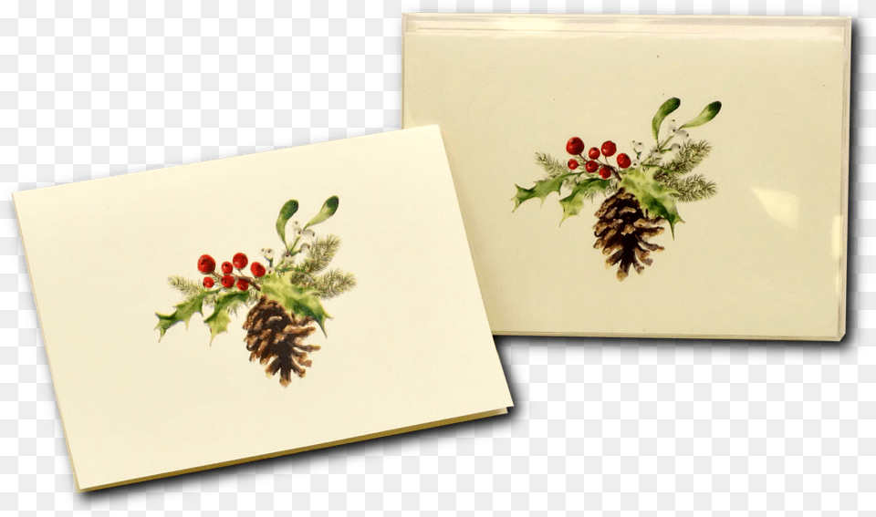 Shopping Cart Zazzle Watercolor Holly Decorative, Envelope, Greeting Card, Mail, Plant Free Png Download