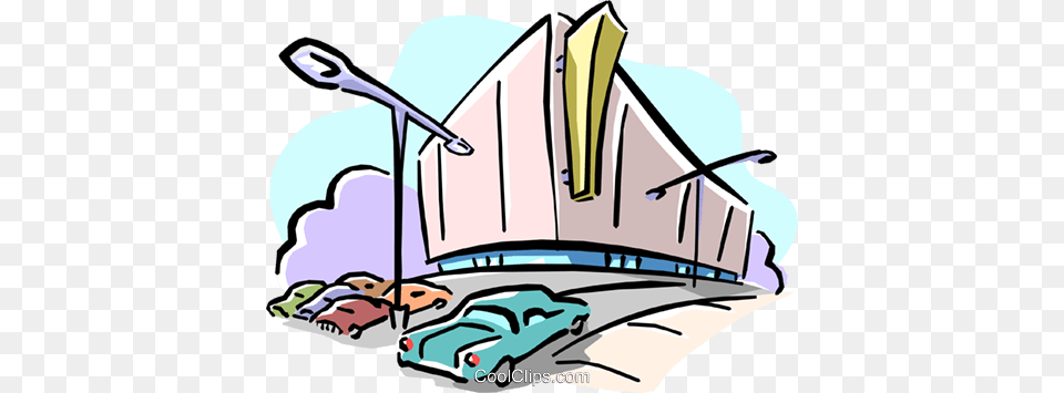 Shopping Center And Parking Lot Royalty Vector Clip Art, Architecture, Building, Opera House, Device Free Transparent Png
