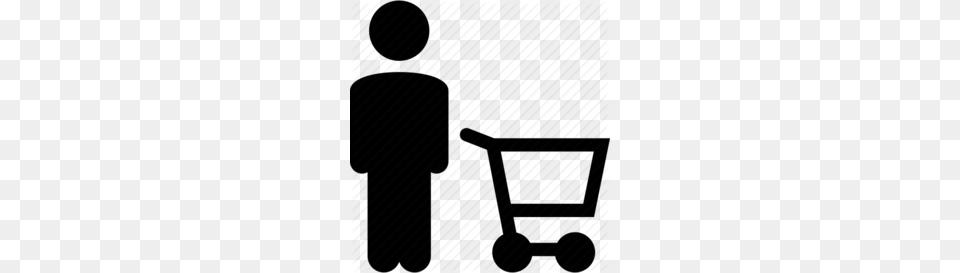 Shopping Clipart, Silhouette, Shopping Cart Png