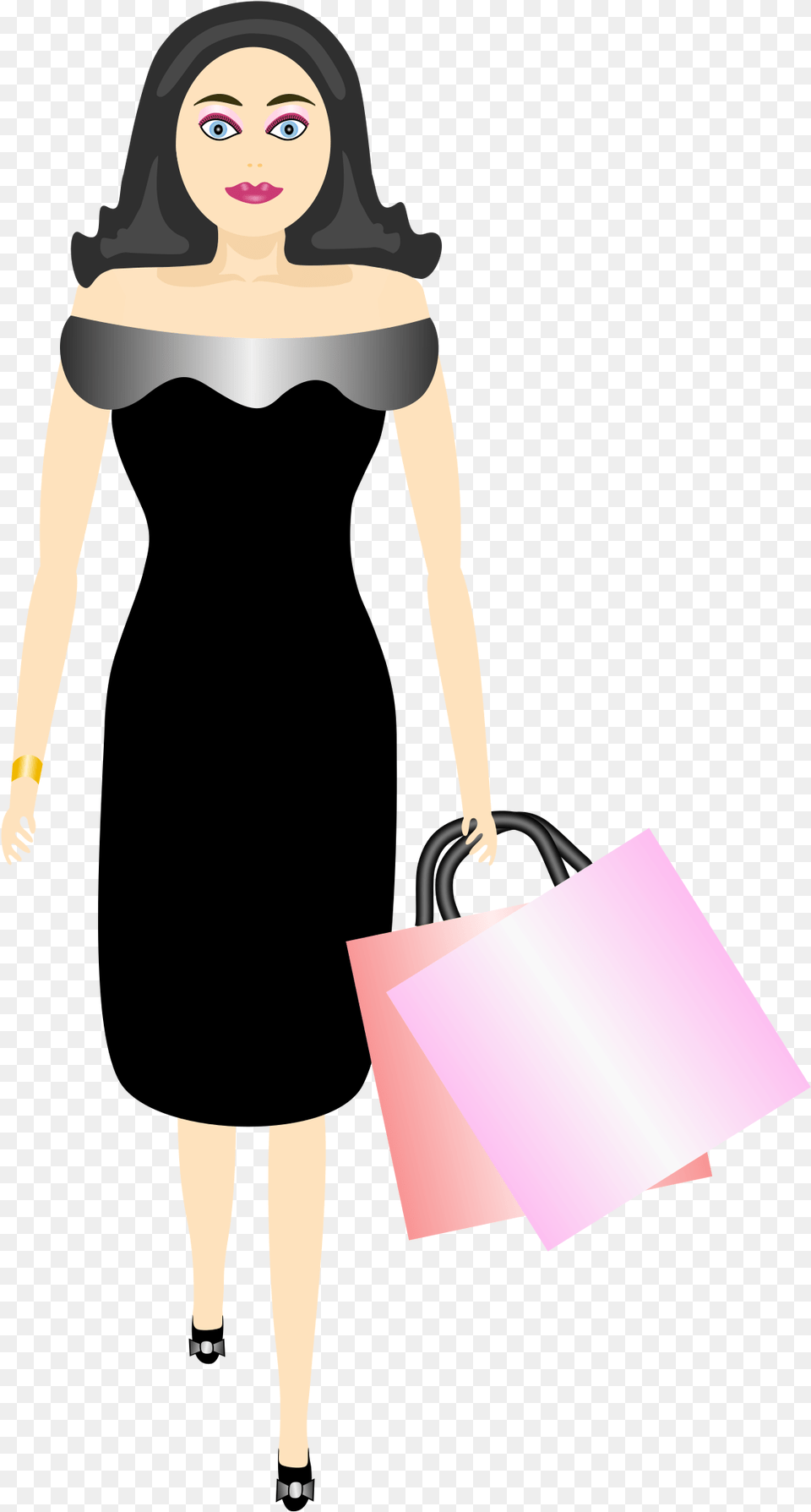 Shopping Clipart Model Clip Art, Bag, Person, Accessories, Handbag Free Png Download