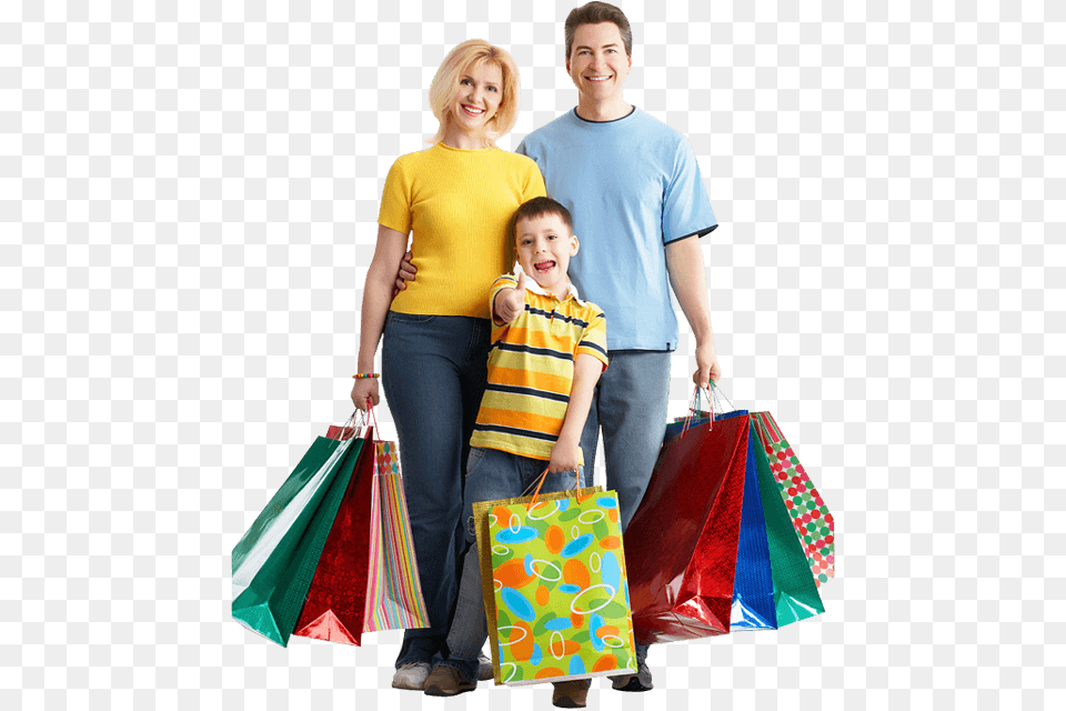 Shopping Family, Woman, Adult, Person, Female Free Transparent Png