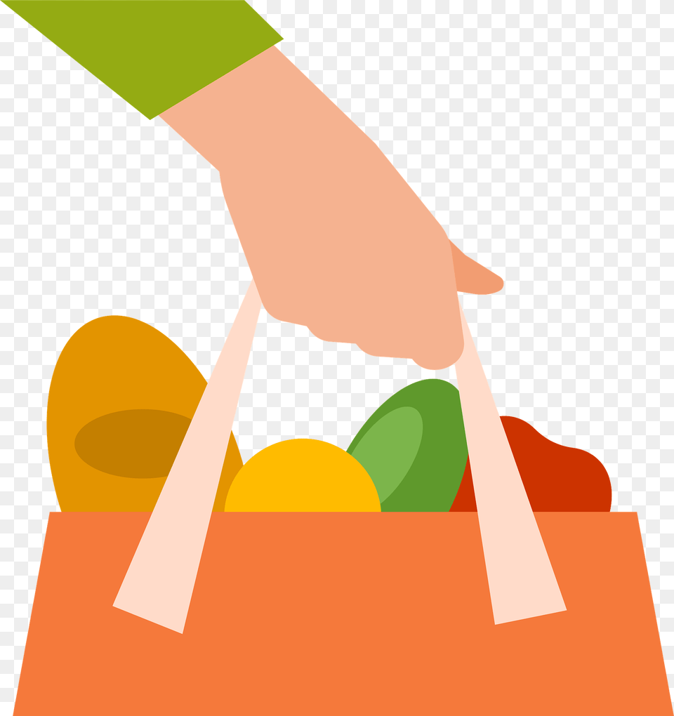 Shopping Groceries Clipart, Bag, Cutlery, Fruit, Citrus Fruit Free Png