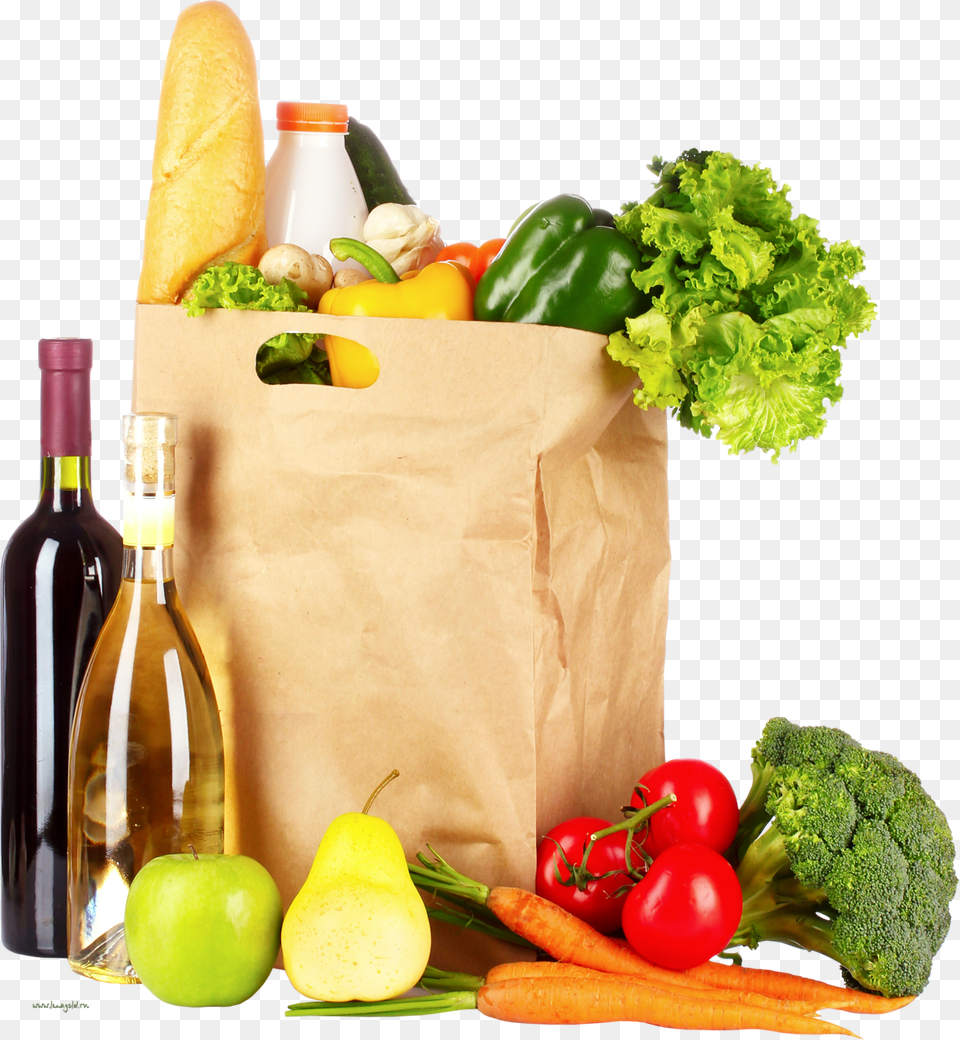 Shopping Grocery Bag, Food, Fruit, Pear, Plant Png Image
