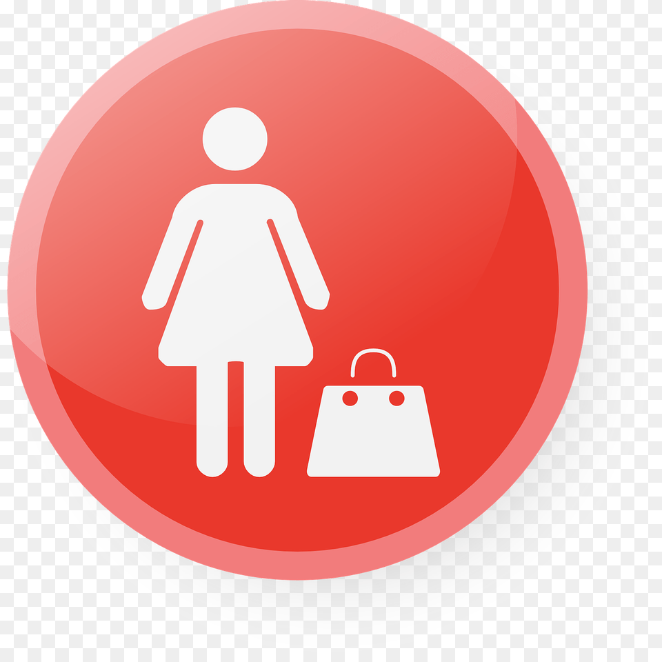 Shopping Icon Red, Sign, Symbol, Accessories, Bag Png Image