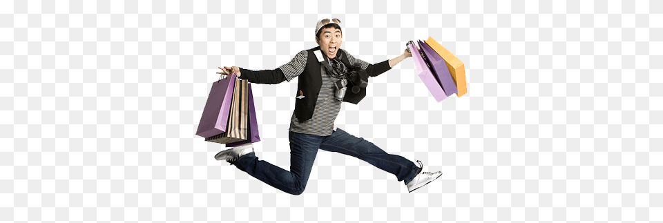 Shopping To Photography Up Jump Bag Getty Clipart Faire Du Shopping Homme, Person, Man, Male, Adult Free Png Download