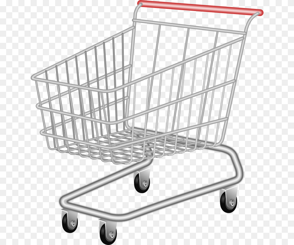 Shopping Trolley Clipart Clip Art Of Cart, Shopping Cart, Crib, Furniture, Infant Bed Png