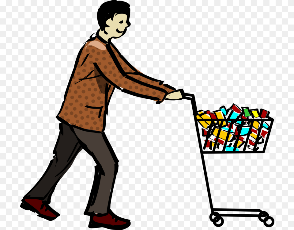 Shopping Trolley Man Transparent Images, Adult, Person, Woman, Female Free Png