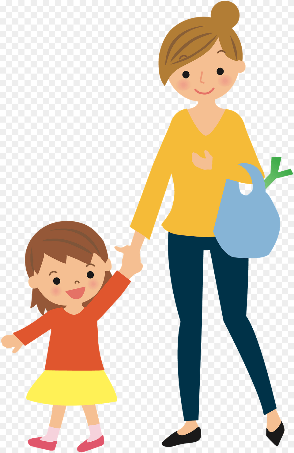 Shopping With Mother Clipart Mother Clipart, Clothing, Pants, Male, Person Png Image