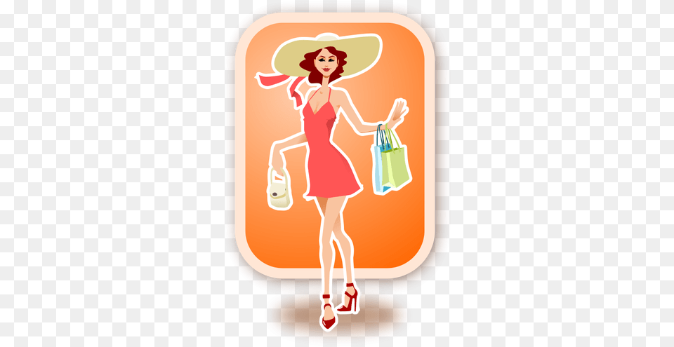 Shopping Woman Vector Image Wish My Ex Would Look Down, Accessories, Handbag, Bag, Female Free Png Download