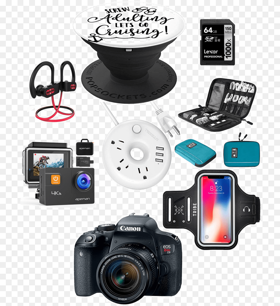 Shoppingelectronics Canon Rebel T7i Kit, Camera, Electronics, Digital Camera, Video Camera Free Png