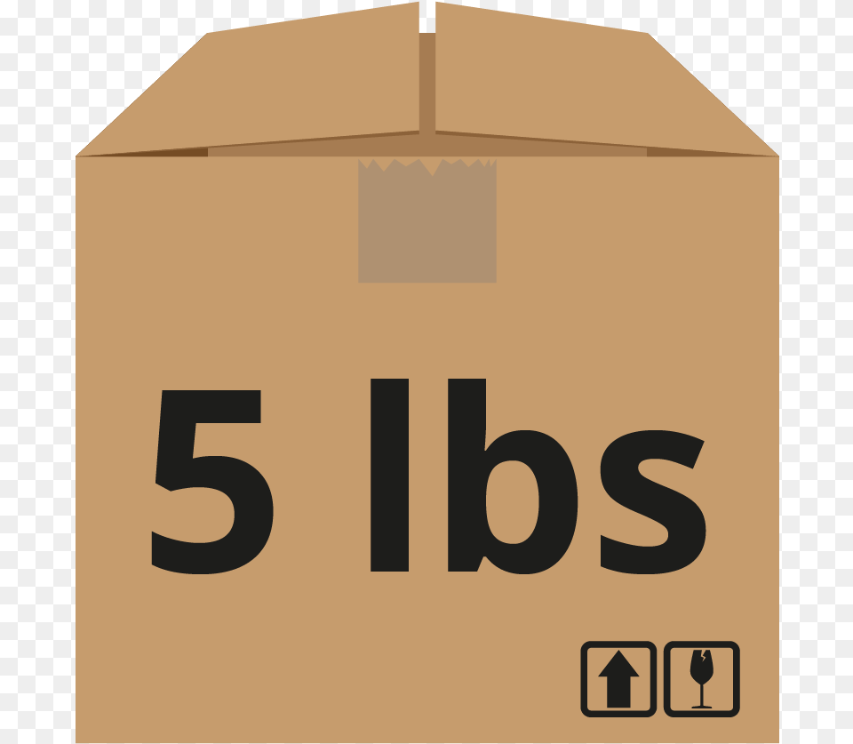 Shopusa 5lbs Carton, Box, Cardboard, Package, Package Delivery Free Png Download