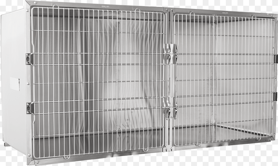 Shor Line Stainless Steel Double Door Cage 72 W X Cage, Den, Indoors, Gate Png