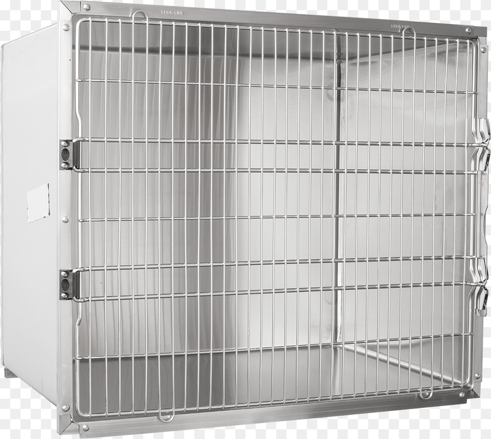 Shor Line Stainless Steel Single Cage 42 W X 36 H Shelf, Den, Indoors, Gate, Dog House Png