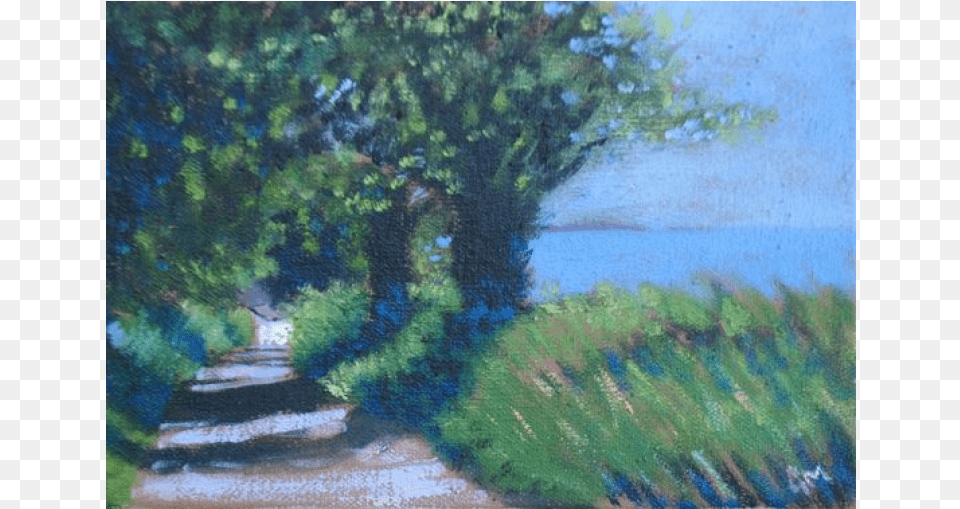 Shore, Art, Painting, Path, Water Png