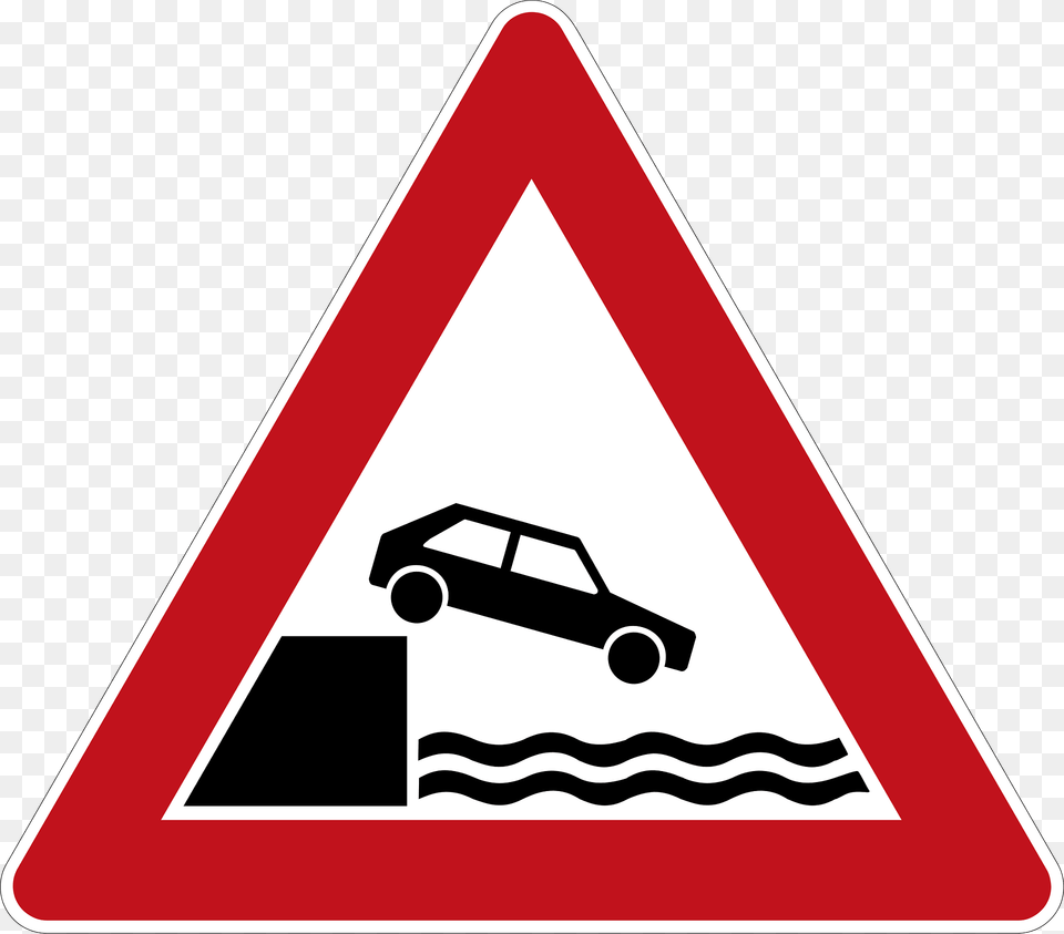 Shore Or Riverbank Clipart, Sign, Symbol, Car, Road Sign Free Png