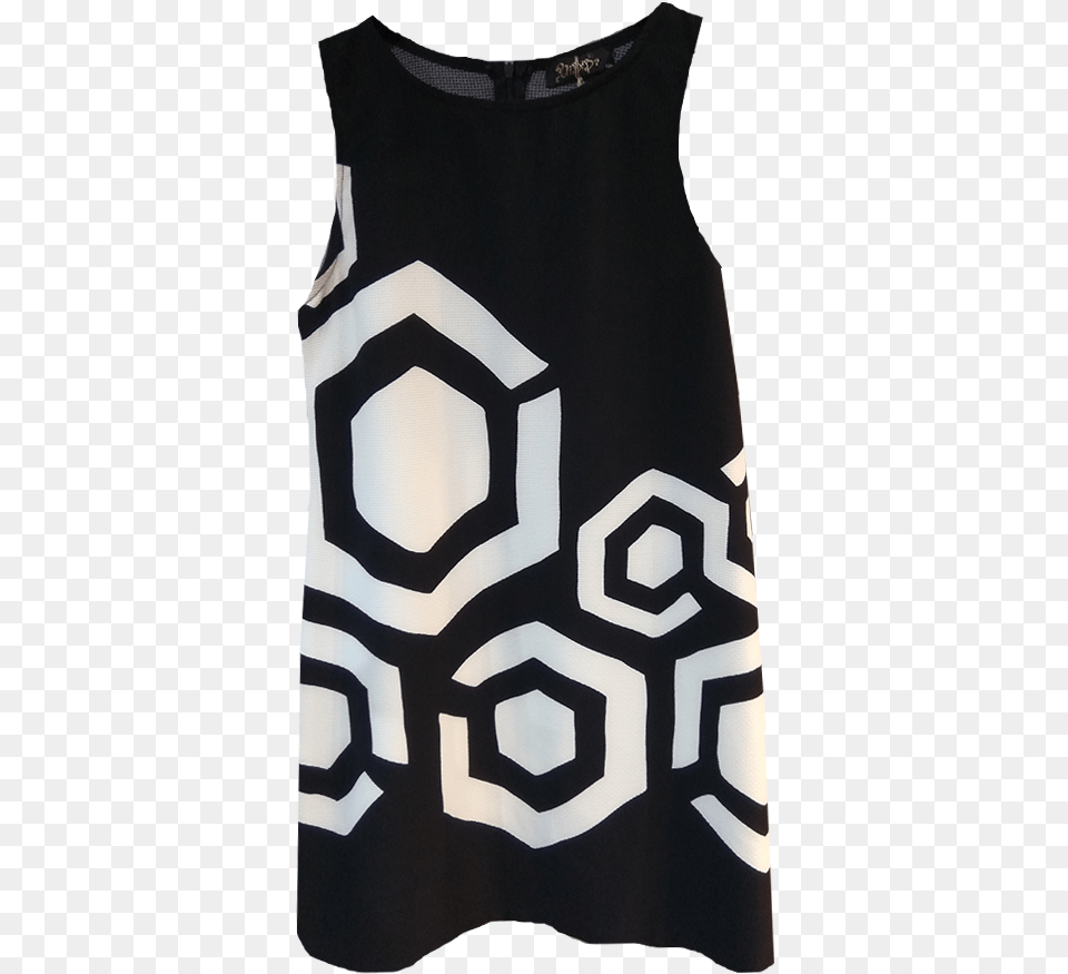 Short Dress With Geometric Patterns, Clothing, Tank Top, Adult, Female Free Transparent Png