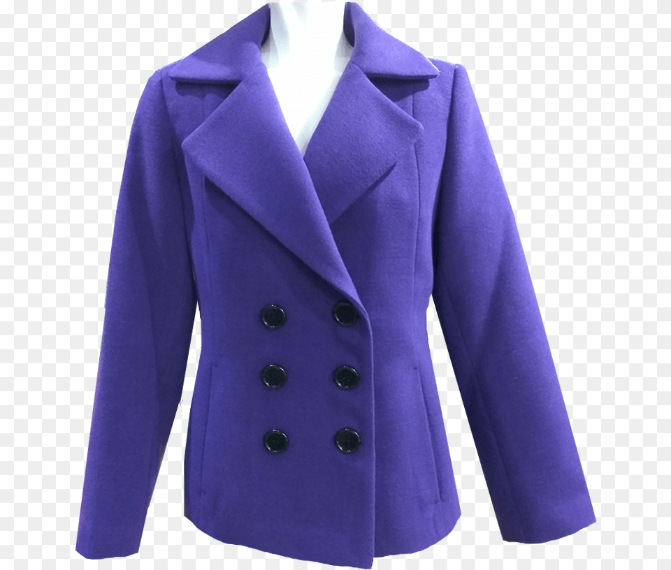 Short Female Purple Cross Jacket Formal Wear, Blazer, Clothing, Coat, Overcoat Free Png Download