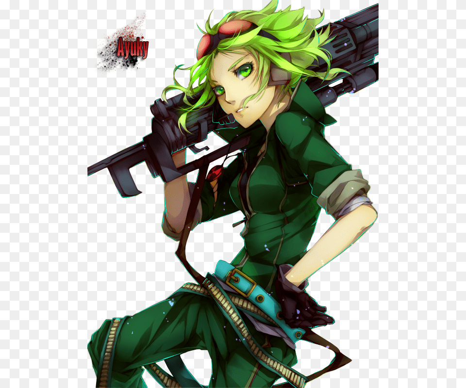 Short Green Haired Anime Girl, Publication, Book, Comics, Adult Free Transparent Png