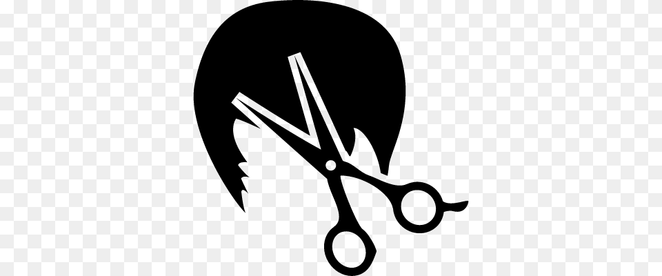 Short Hair And Scissors Vector Hair With Scissors, Gray Free Transparent Png