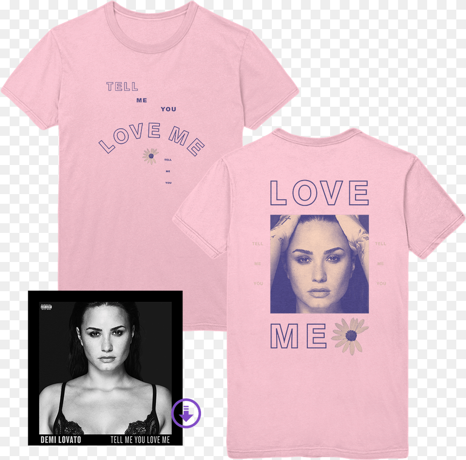 Short Sleeve Demi Lovato Icon, T-shirt, Clothing, Adult, Shirt Free Png Download