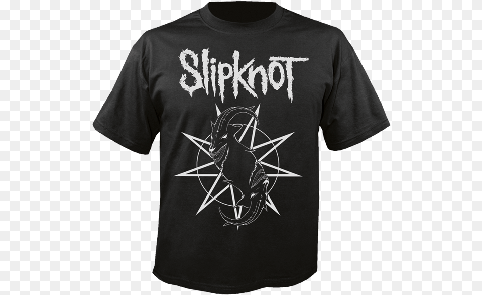 Short Sleeve T Shirt Nuclear Blast Slipknot Goat Star Logo Slipknot People Shit T Shirt, Clothing, T-shirt Free Png