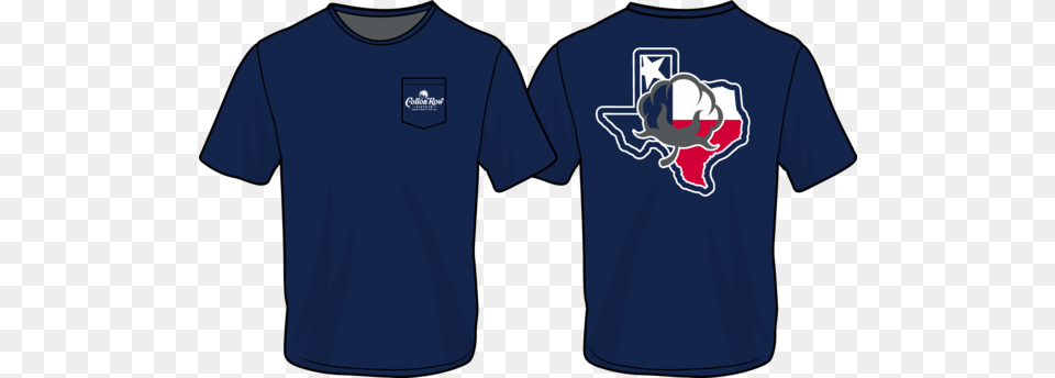 Short Sleeve Texas Star Navy Active Shirt, Clothing, T-shirt Free Transparent Png