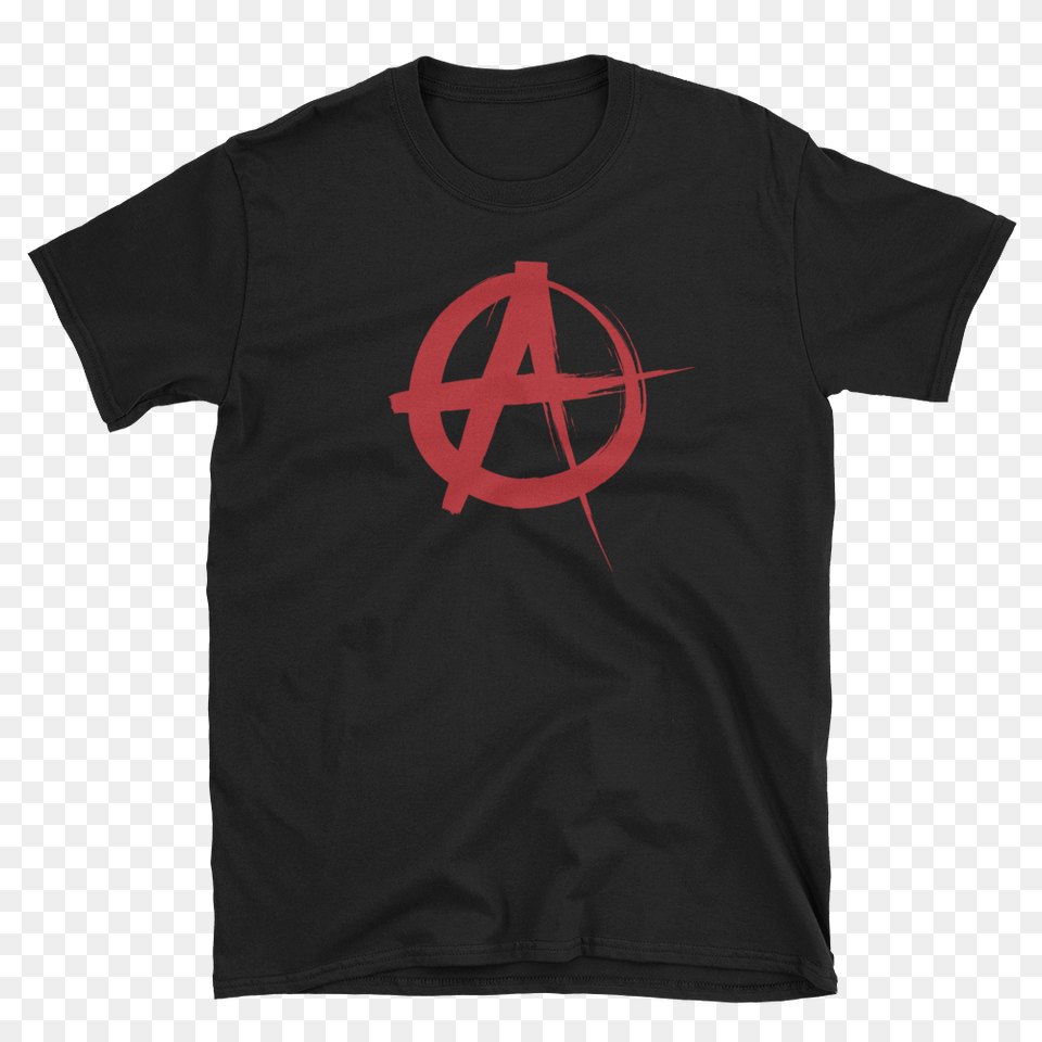 Short Sleeve Unisex T Shirt Anarchy Devianttshirts, Clothing, T-shirt, Symbol, Logo Free Png