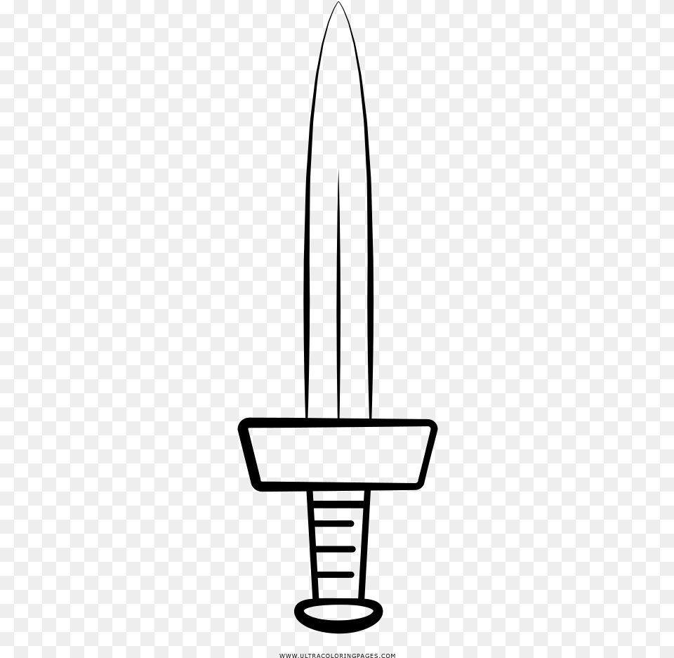 Short Sword Coloring, Gray Free Png