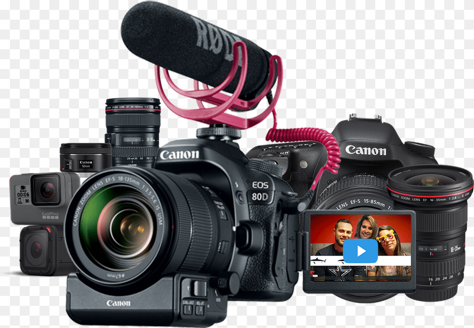 Short Vids Canon Eos 80d Wi Fi Digital Slr Camera Amp Ef S 18, Electronics, Video Camera, Digital Camera, Person Free Png