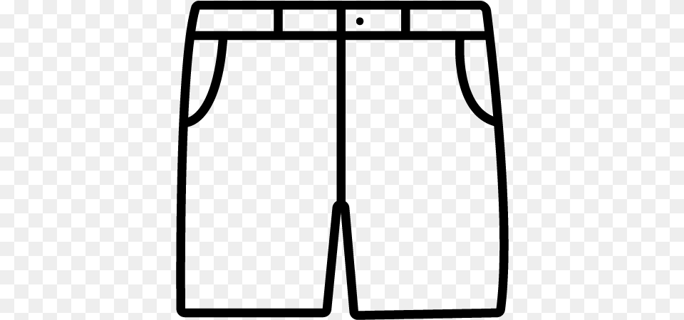 Shorts Half Pant Size Chart, Gray Png