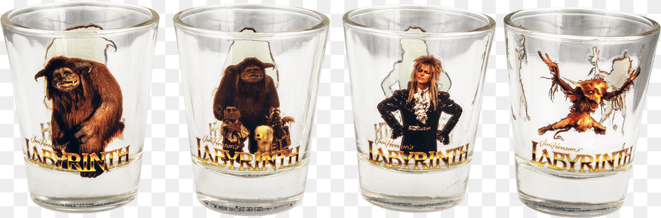 Shot Glass 4 Pack Labyrinth Shot Glass Set, Adult, Person, Female, Beverage Free Transparent Png