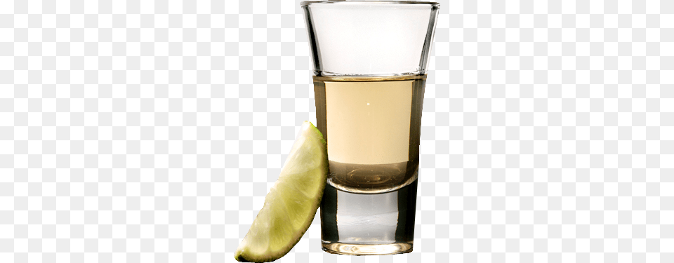 Shot Glass And Lime, Alcohol, Liquor, Tequila, Beverage Png Image