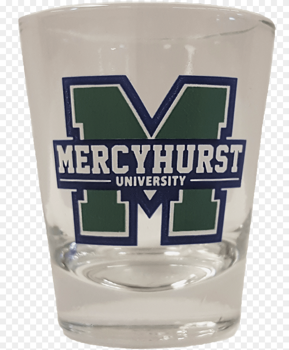 Shot Glass Wblock M Logo Mercyhurst University Athletics, Alcohol, Beer, Beverage, Cup Free Png Download