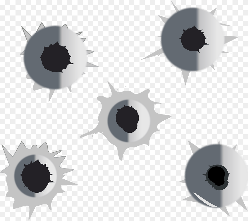 Shot Holes Clipart, Machine, Gear Png