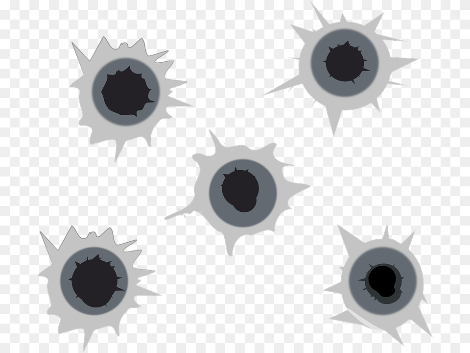 Shot Holes Five Slash Black Target Impact Stencil Bullet Holes Clipart, Machine, Accessories, Animal, Fish Free Png Download