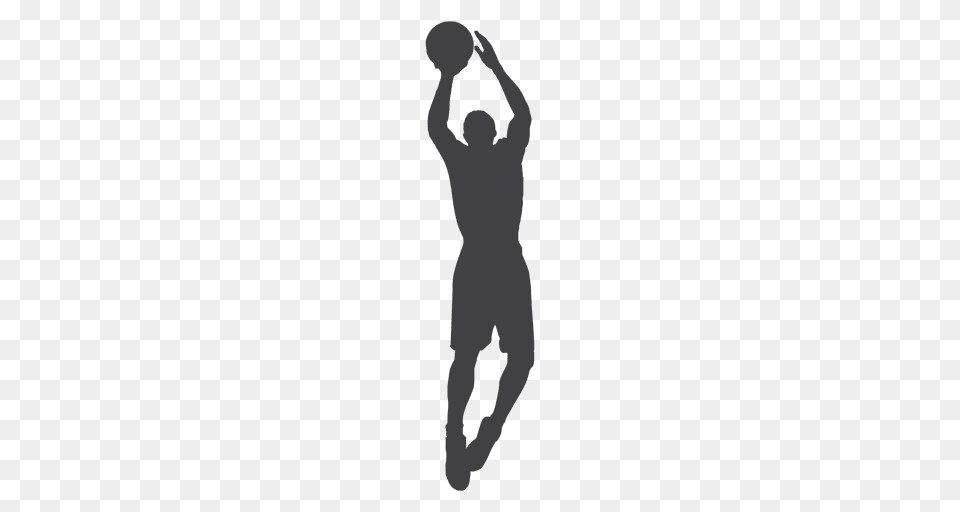 Shot Jump Player, Silhouette, Person, Head Free Transparent Png