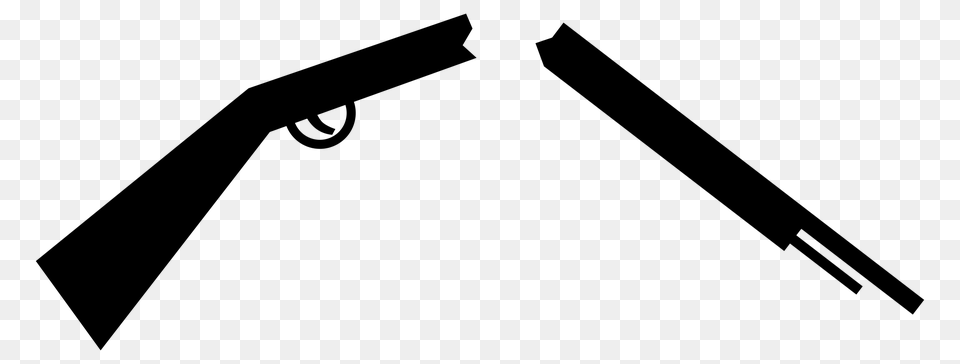 Shotgun Clipart Big Gun, Gray Png