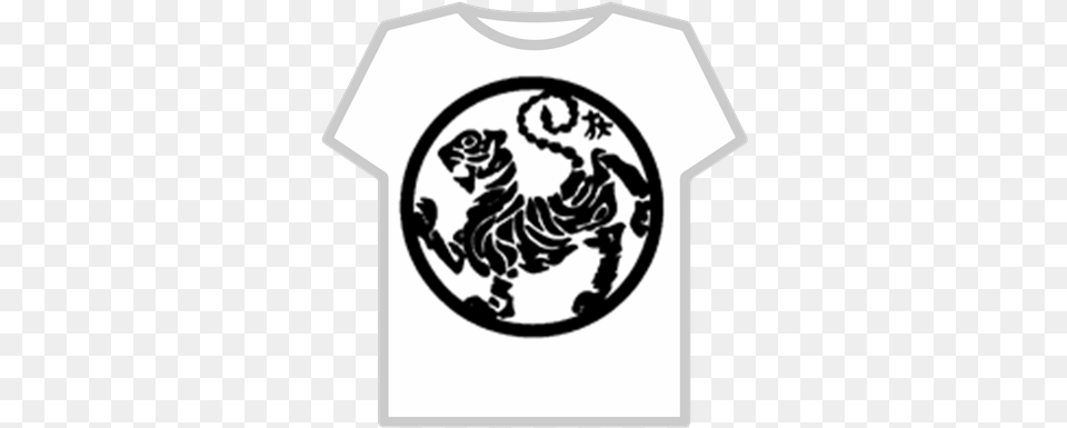 Shotokan Tiger Logo Transparent Background Roblox Association Of Shotokan Karate, Clothing, Stencil, T-shirt, Person Free Png